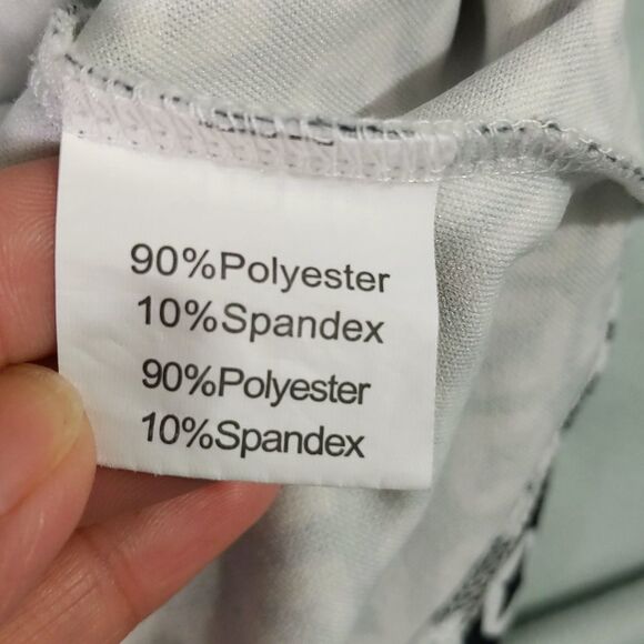 grace Karin Geometric Print Puffs Sleeve Top Size S - Picture 6 of 7